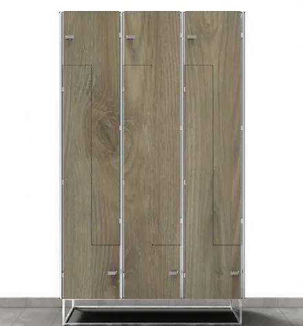 Шкаф гардеробный двухсекционный L HPL SHGS-Z (400)
