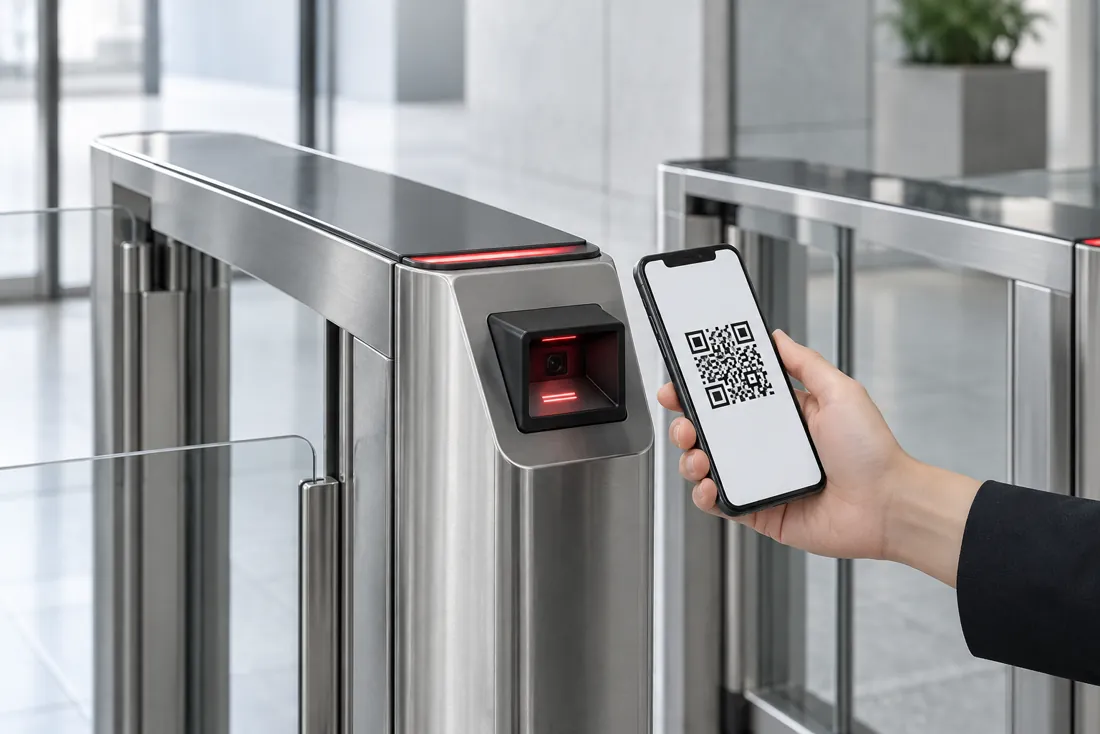 Считывание QR-кода со смартфона на турникете